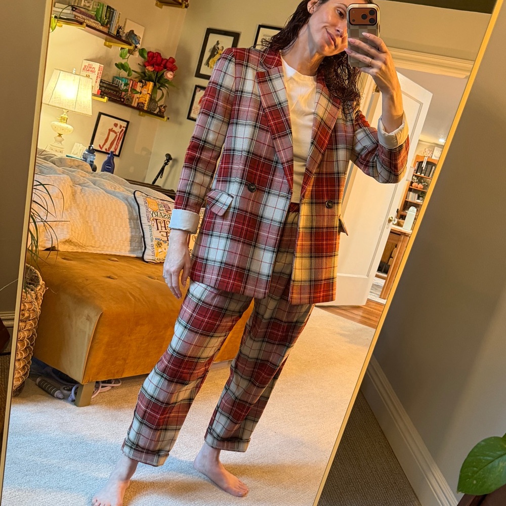 H&M plaid Blazer